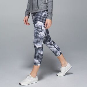 Lululemon Wunder Under Crop II Dottie Dream Leggings Size 4